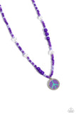 Pearly Possession Purple ✧ Peace Necklace