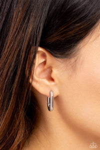 Earrings Hinged Hoop,Earrings Hoop,Silver,Candidate Curves Silver ✧ Hinged Hoop Earrings