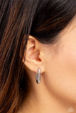 Candidate Curves Silver ✧ Hinged Hoop Earrings