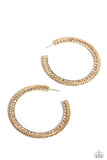 Scintillating Sass Gold ✧ Hoop Earrings