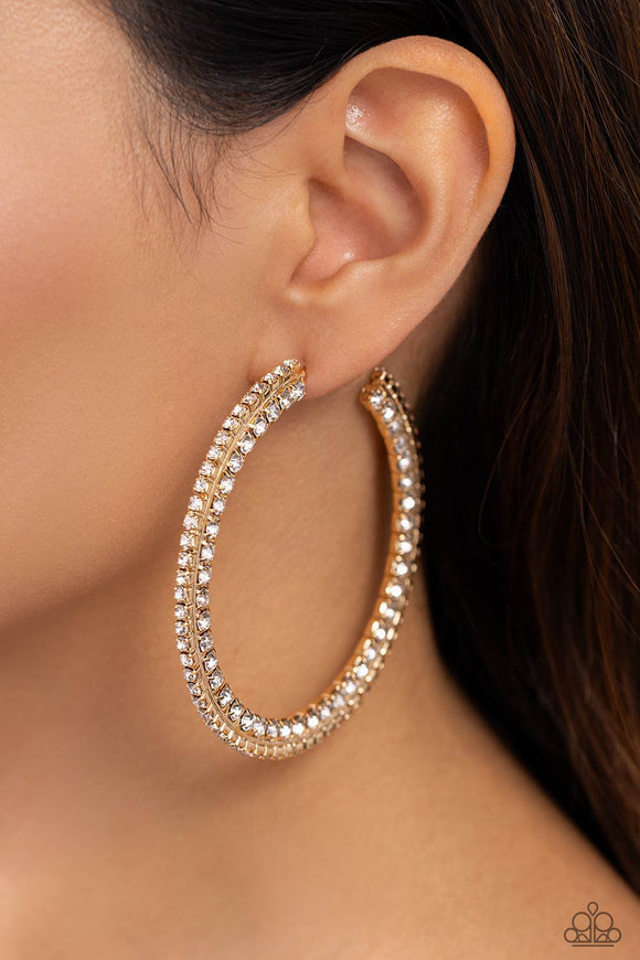 Scintillating Sass Gold ✧ Hoop Earrings