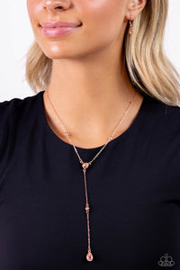 Copper,long,Necklace Medium,Lavish Lariat Copper ✧ Necklace