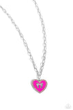 Romantic Gesture Pink ✧ Heart & Bow Necklace