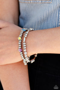 2023 Fall Preview Collection,Bracelet Stretchy,Favorite,Multi-Colored,Silver,Charming Campaign Multi ✧ Stretch Bracelet
