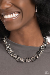Black,Gunmetal,Necklace Short,Sets,Silver,Totally Two-Toned Silver ✧ Necklace