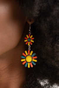 Blue,Earrings Fish Hook,Multi-Colored,Orange,Yellow,SUN Wild Yellow ✧ Earrings