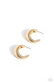 Textured Tenure Gold ✧ Hoop Earrings