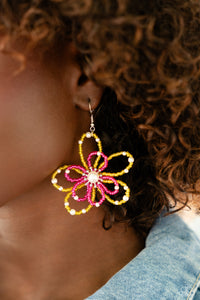 2023 Fall Preview Collection,Earrings Fish Hook,Pink,Yellow,PEARL Crush Yellow ✧ Earrings