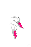 Lightning Limit Pink ✧ Hoop Earrings