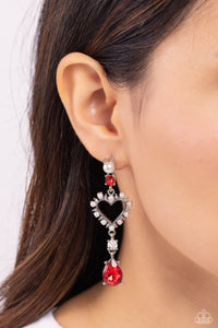 Earrings Post,Hearts,Red,Lovers Lure Red ✧  Heart Post Earrings