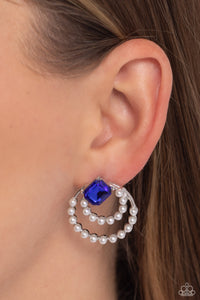 Blue,Earrings Post,Double Standard Blue ✧ Post Earrings