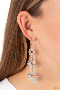 Earrings Fish Hook,Orange,Stellar Series Orange ✧ Earrings