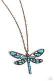 FLYING Low Brass ✧ Dragonfly Necklace