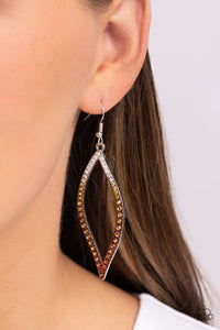Brass,Copper,Earrings Fish Hook,Multi-Colored,Admirable Asymmetry Multi ✧ Ombre Earrings