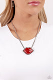 Lip Locked Red ✧ Necklace