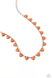 Sentimental Stones Orange ✧ Heart Necklace