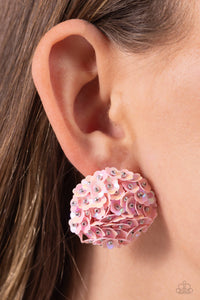 Earrings Post,Iridescent,Light Pink,Pink,Corsage Character Pink ✧ Iridescent Post Earrings