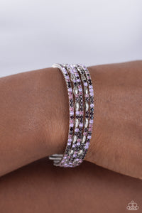 Amethyst,Bracelet Cuff,Purple,Endless Energy Purple ✧ Cuff Bracelet