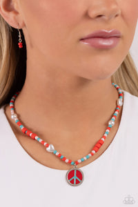 Multi-Colored,Necklace Short,Red,Pearly Possession Red ✧ Necklace