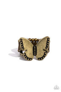 Brass,Butterfly,Ring Wide Back,Soaring Santa Fe Brass ✧ Butterfly Ring