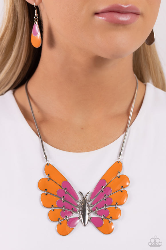 Moth Maven Pink ✧ Butterfly Necklace