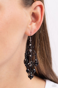 Black,Earrings Fish Hook,Hematite,Regal Renovation Black ✧ Hematite Earrings