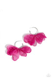 Chiffon Class Pink ✧ Hoop Earrings
