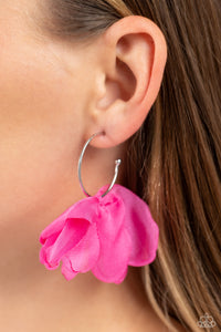 Earrings Hoop,Favorite,Pink,Chiffon Class Pink ✧ Hoop Earrings