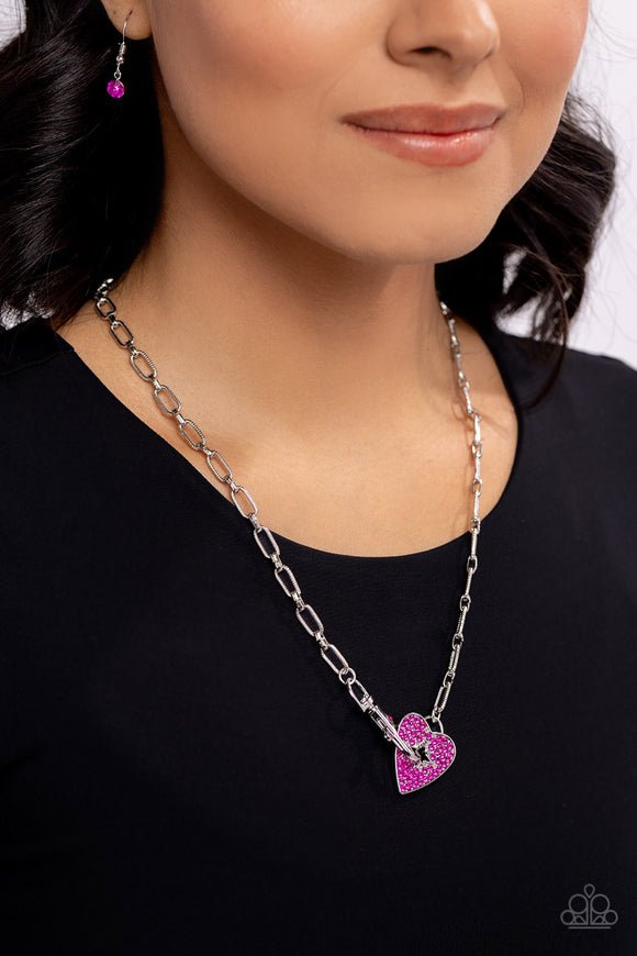 Radical Romance Pink ✧ Heart Necklace