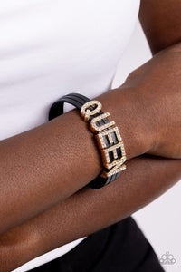 Black,Bracelet Magnetic,Gold,Motivation,Queen of My Life Gold ✧ Magnetic Bracelet