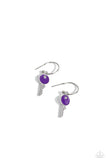 Key Performance Purple ✧ Hoop Earrings