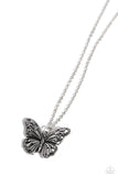 Textured Talent Silver ✧ Butterfly Hematite Necklace