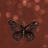 Textured Talent Copper ✧ Butterfly Necklace
