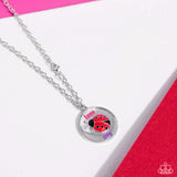 Lively Love Bug Pink ✧ Ladybug Necklace