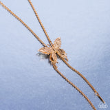 Adjustable Acclaim Gold ✧ Butterfly Bolo Necklace
