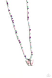 Soaring Shell Pink ✧ Butterfly Seed Bead Necklace