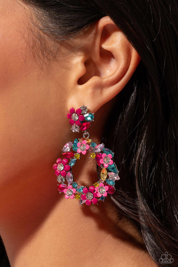 Wreathed in Wildflowers Multi ✧ Post Earrings