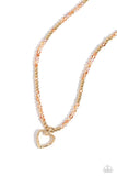 Flashy Fairy Tale Orange ✧ Heart Necklace