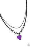 Carefree Confidence Purple ✧ Heart Necklace