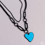 Carefree Confidence Blue ✧ Heart Necklace