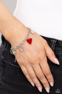 Bracelet Clasp,Hearts,Light Pink,Multi-Colored,Red,Valentine's Day,Diverse Dalliance Multi ✧ Heart Bracelet