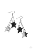Stellar STAGGER Black ✧ Star Earrings
