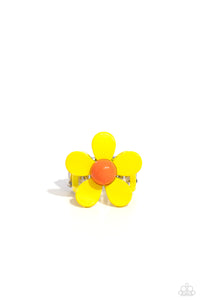 Favorite,Ring Wide Back,Yellow,Groovy Genre Yellow ✧ Ring