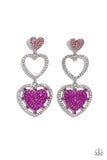 Couples Celebration Pink ✧ Heart Post Earrings