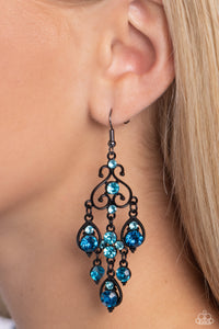 Black,Blue,Earrings Fish Hook,Regal Renovation Blue ✧ Earrings
