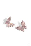 High Life Pink ✧ Butterfly Post Earrings
