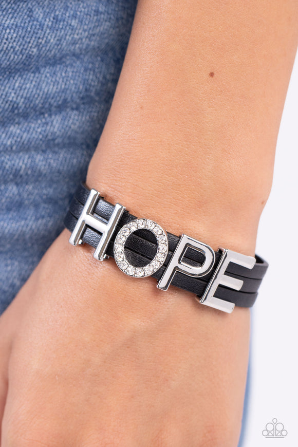 Hopeful Haute Black ✧ Magnetic Bracelet