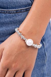 Bracelet Stretchy,White,Chiseled Class White ✧ Stretch Bracelet