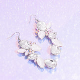 Fancy Flaunter White ✧ Iridescent Earrings