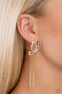 Butterfly,Earrings Post,Gold,Iridescent,A Few Of My Favorite WINGS Gold ✧ Butterfly Iridescent Post Earrings